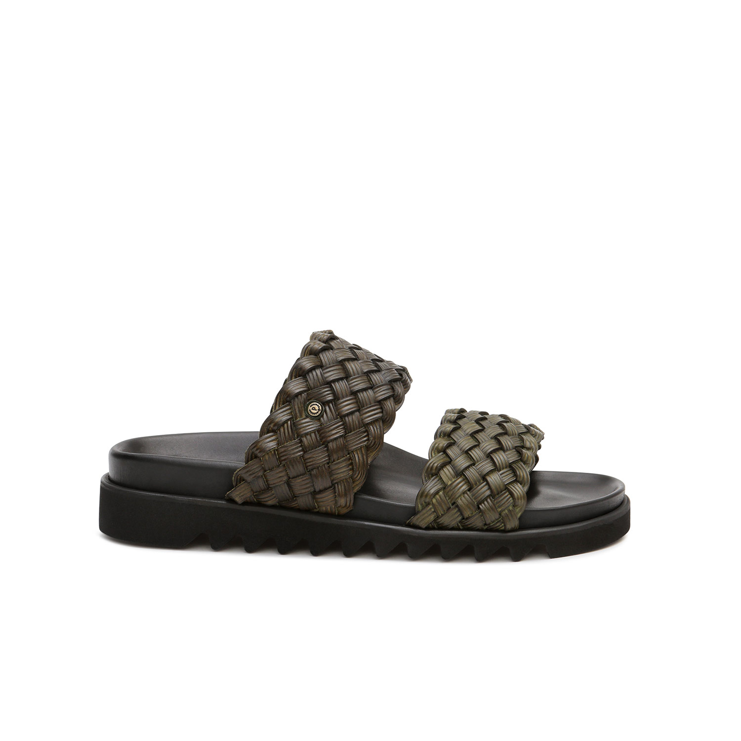 Sandals Military green Man SS19 - Pollini Online Boutique