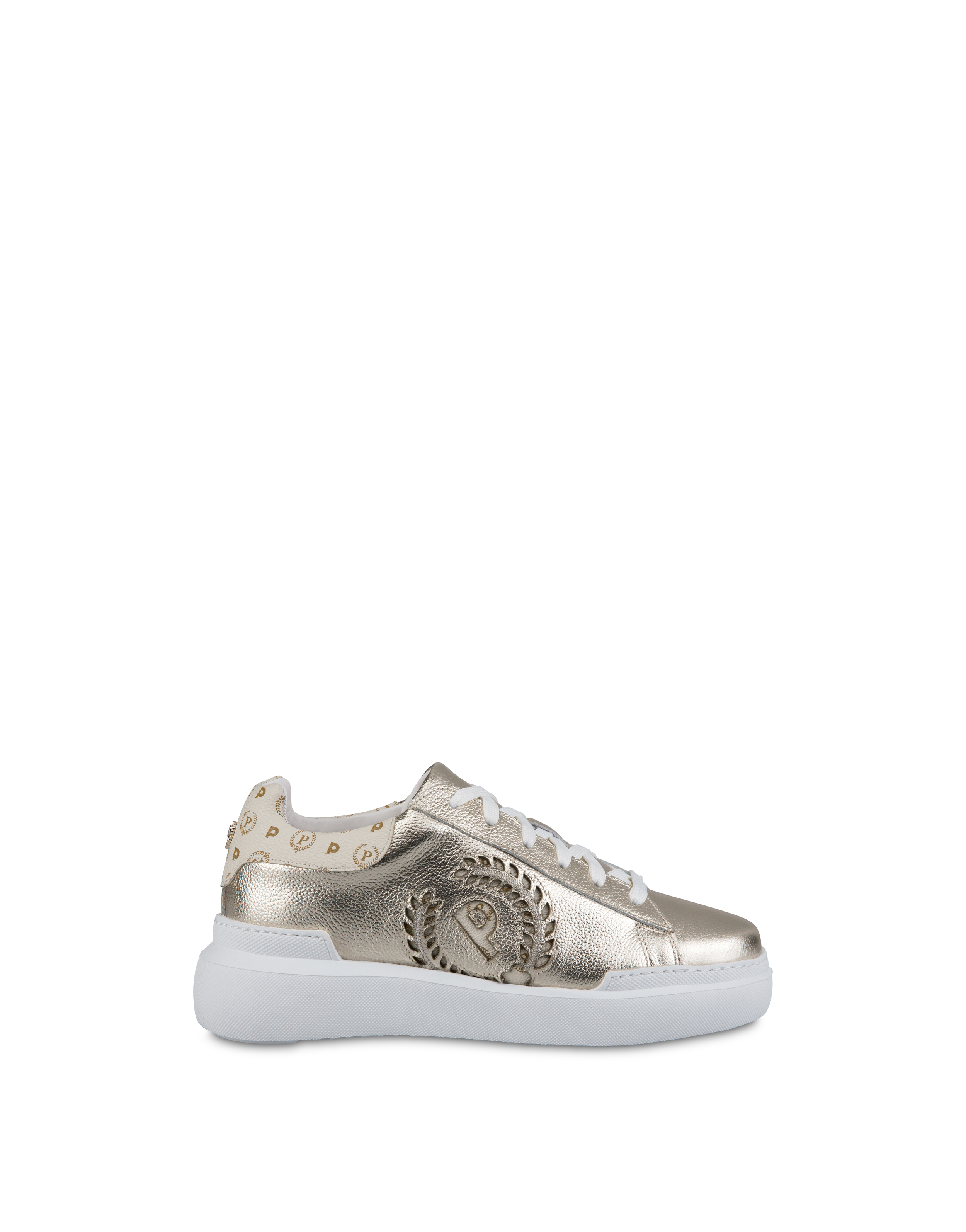 Sneakers Ivory/platinum Woman - Pollini 