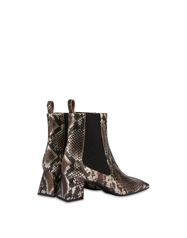 Like A Pyramid laminated python ankle boots Photo 3