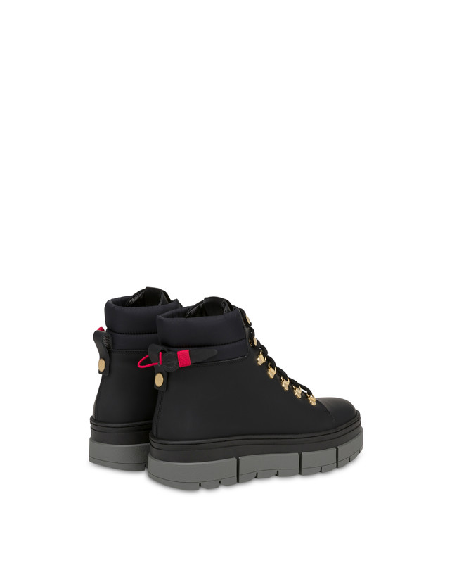 Pollini Ice Cracker boots in nubuck and calfskin Photo 3