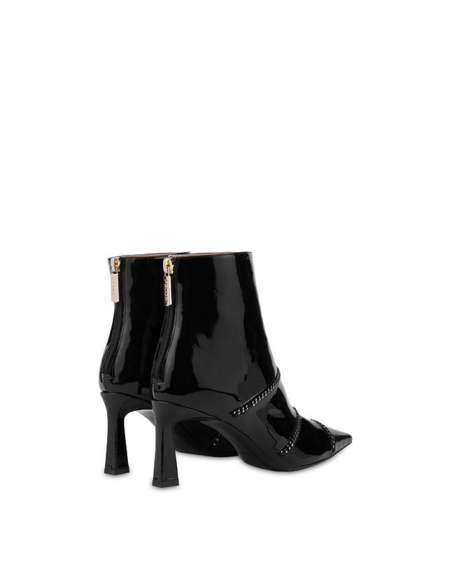 Metal Stripes patent leather ankle boots Photo 3