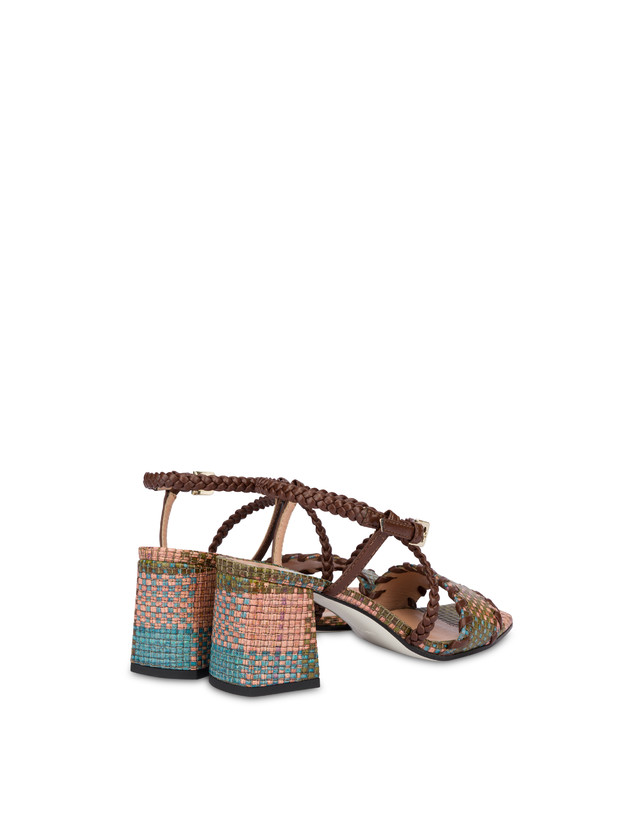 Italian Savoir Faire sandals with weave print Photo 3