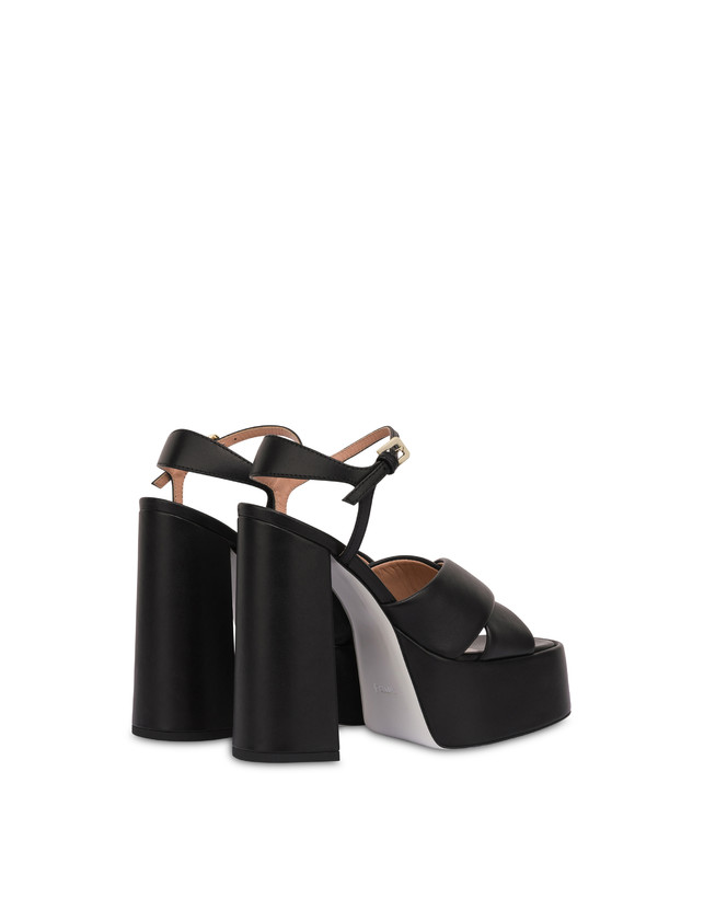 Poppies and Ducks platform sandals in nappa leather Photo 3