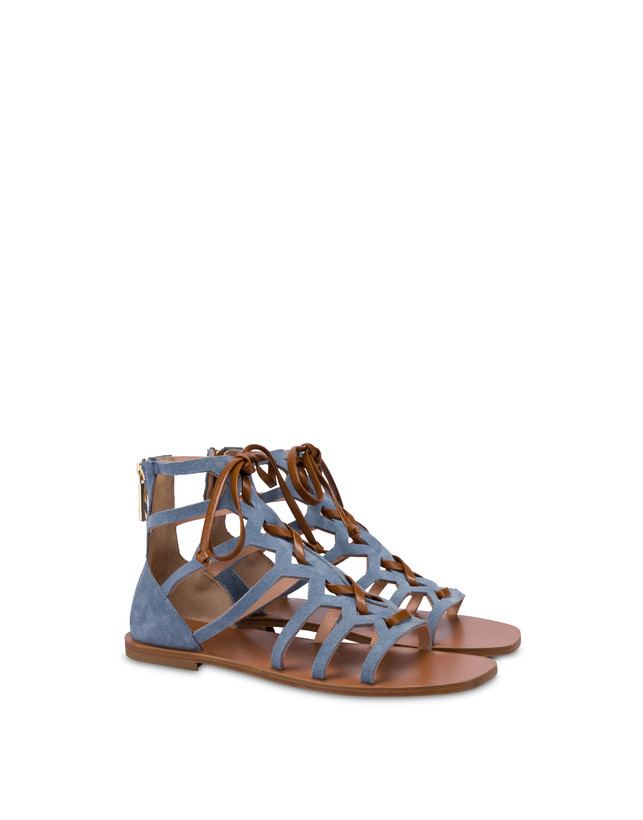 Flache Sandalen Summer Breeze aus Spaltleder Photo 2