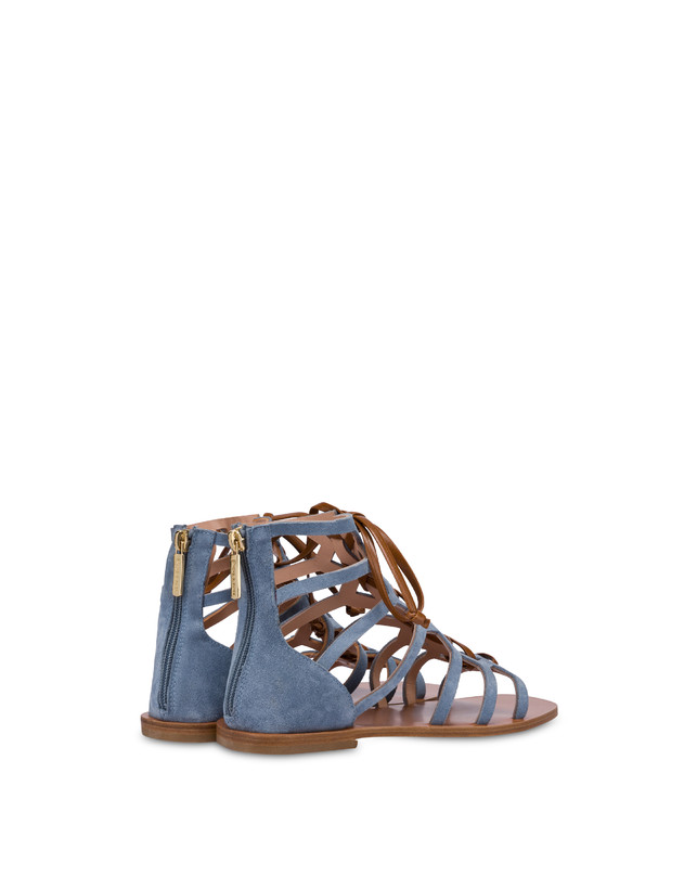 Flache Sandalen Summer Breeze aus Spaltleder Photo 3