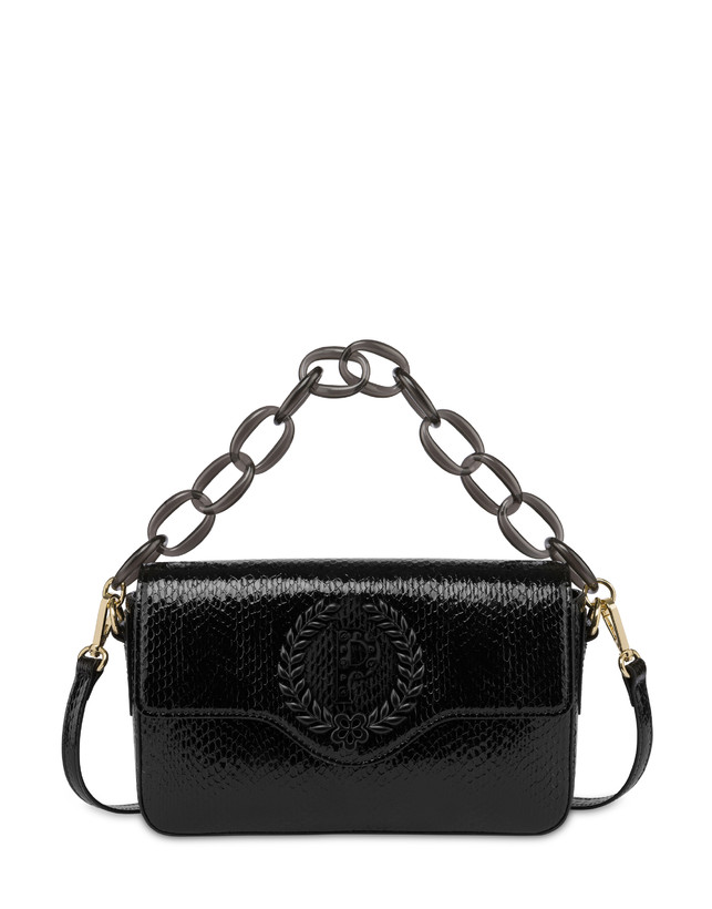 Candy python print bag with oversized chain Photo 1