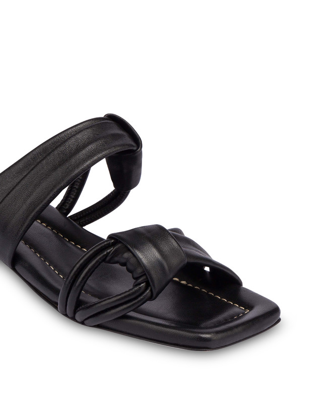 Lady Tie flat sandals in Nappa leather Photo 4