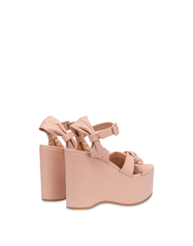 Oasis Nappa leather wedge sandals Photo 3