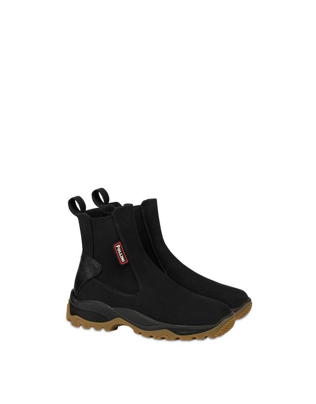 Ice Cracker Chelsea boots in nubuck and calfskin Photo 2