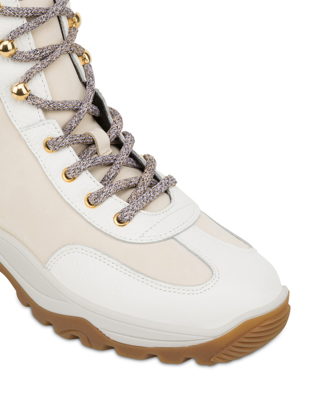 Ice Cracker high boots in nubuck and calfskin Photo 4