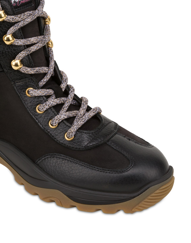 Ice Cracker high boots in nubuck and calfskin Photo 4