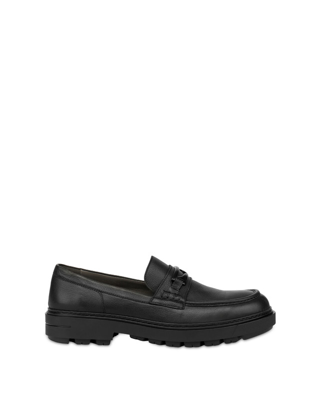 Pollini Mocassini In Vitello Kent Nero