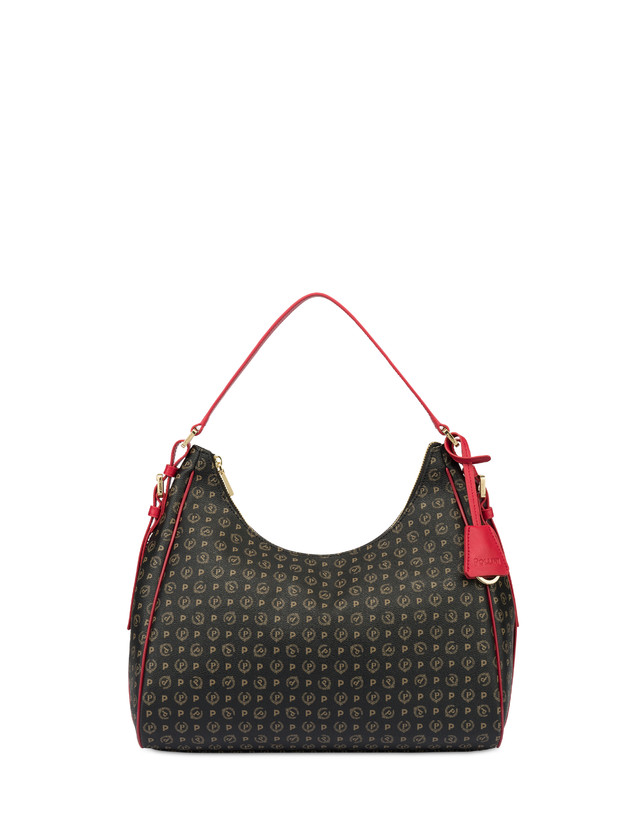 Pollini Hobo Bag Heritage Pvc Nero/lacca