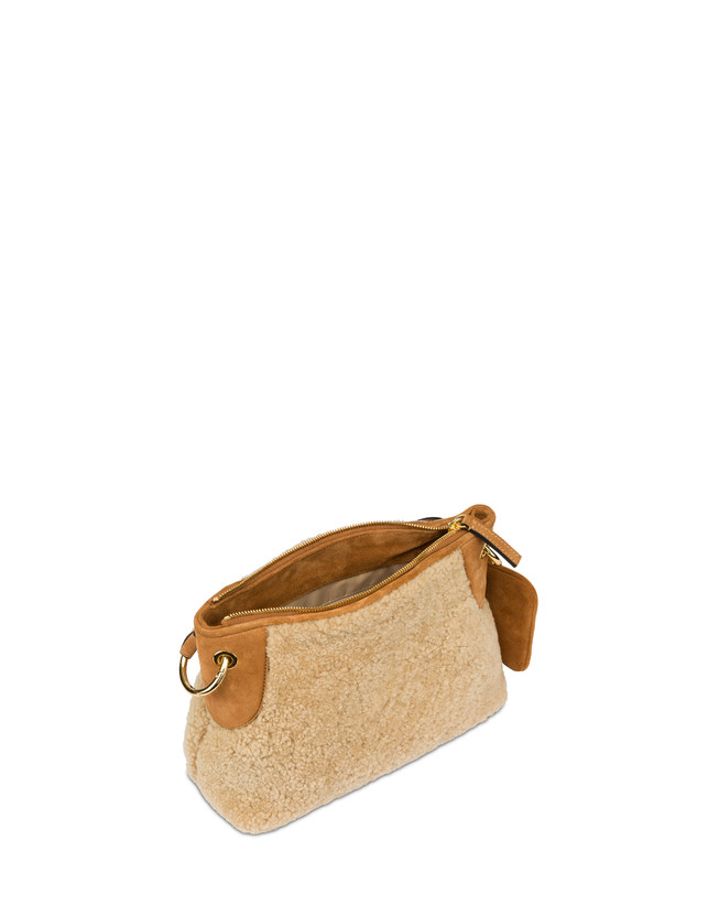 Anjia shoulder bag in sheepskin and crust Photo 4