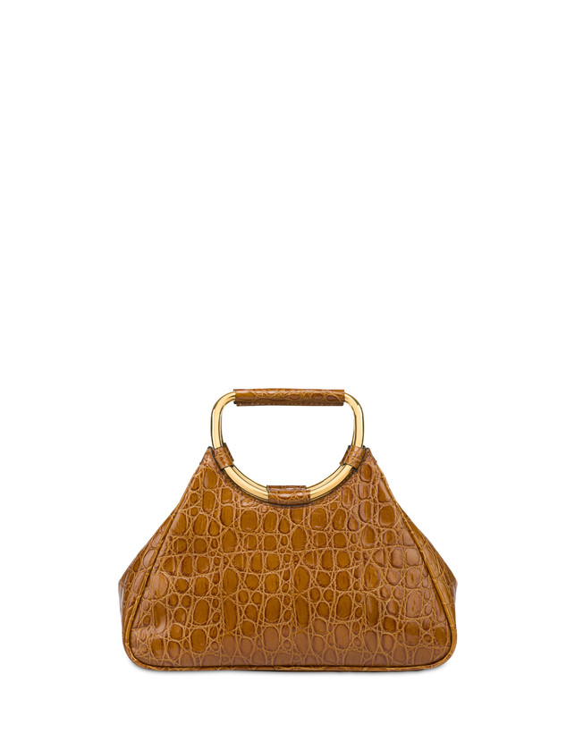 Pollini Clutch In Vitello Stampa Cocco Armour