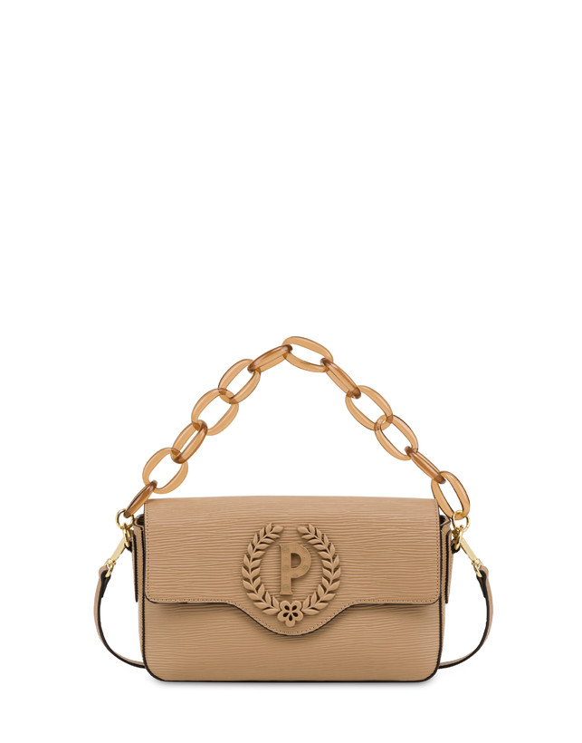 Pollini Candy Bag Con Maxi Catena Taupe