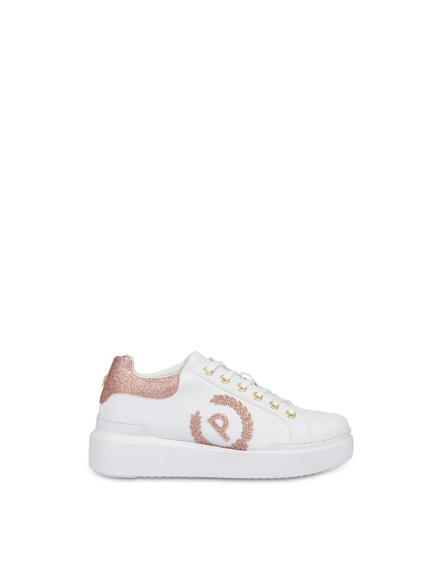 Pollini Sneakers Carrie Con Glitter Bianco/antico