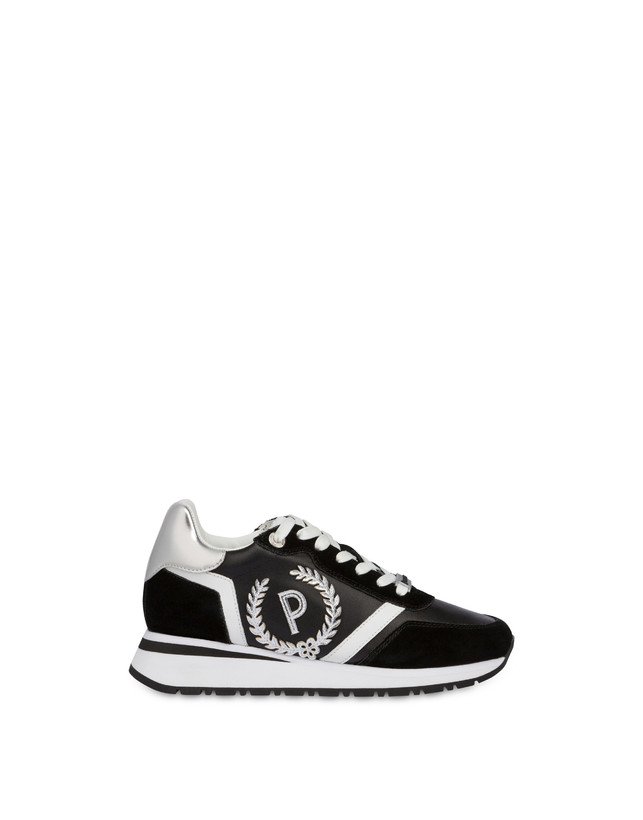 Pollini Sneakers Con Dettagli Laminati Speedy Nero/nero/bianco/argento