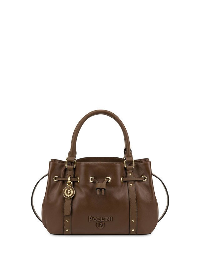 Pollini Piccola Borsa In Nappa Serena Marrone/marrone