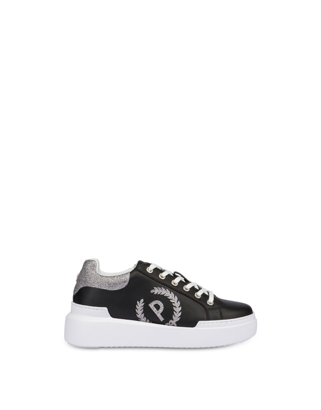 Pollini Sneakers Carrie Con Glitter Nero/acciaio