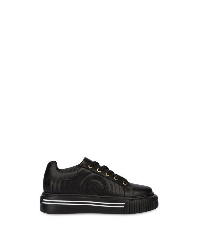 Pollini Sneakers In Vitello Doona Nero