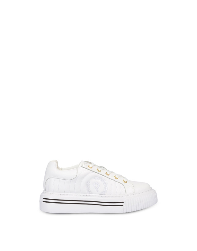 Pollini Sneakers In Vitello Doona Bianco