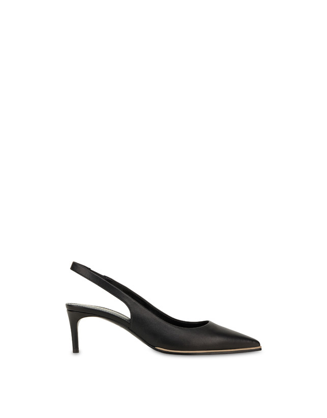 Pollini Slingback In Nappa Attitude Nero