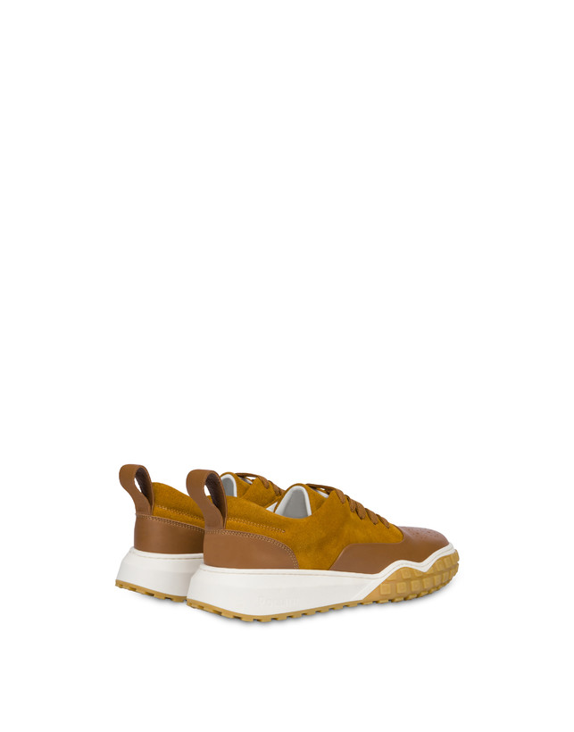 Runabout split leather and calfskin sneakers Photo 3