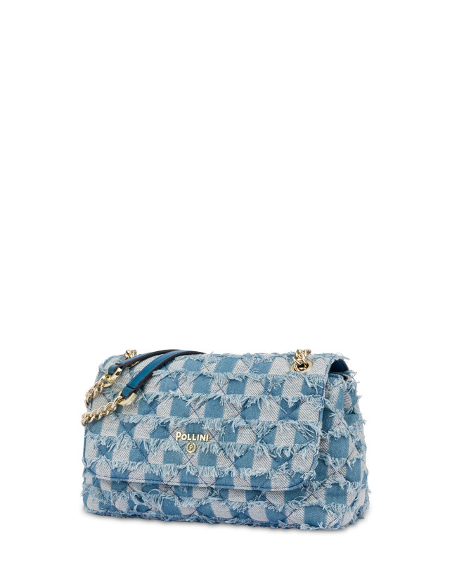 Waltzer Night shoulder bag in check denim Photo 2