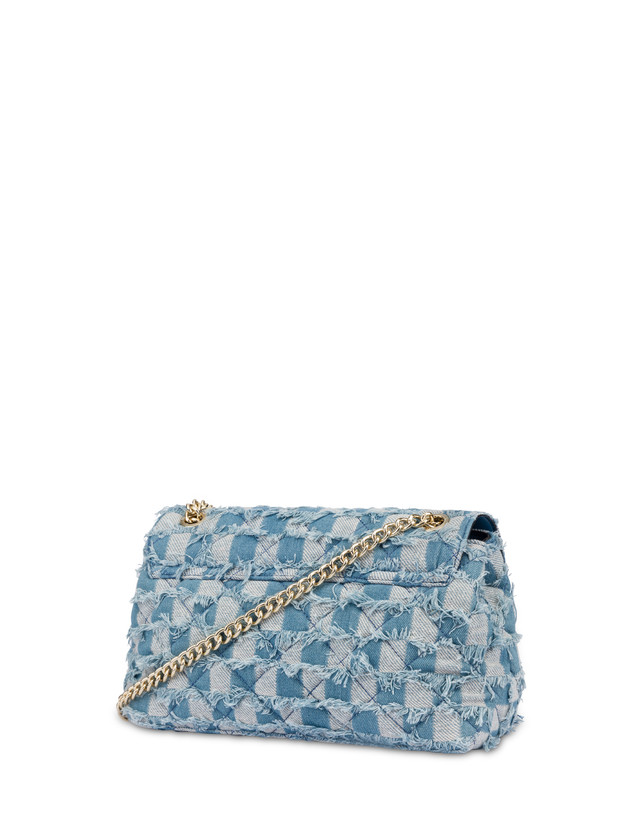 Waltzer Night shoulder bag in check denim Photo 3