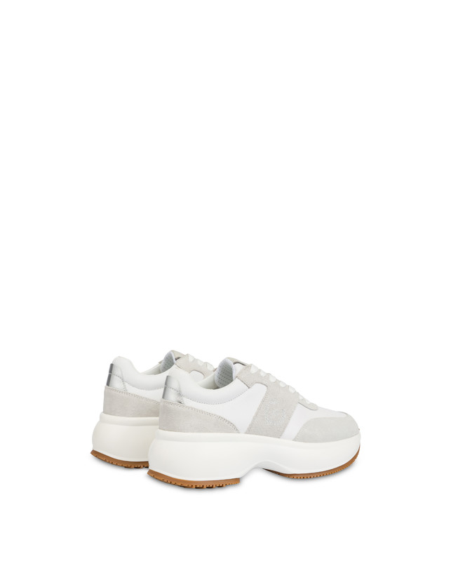 Emily calfskin and split-leather sneakers Photo 3