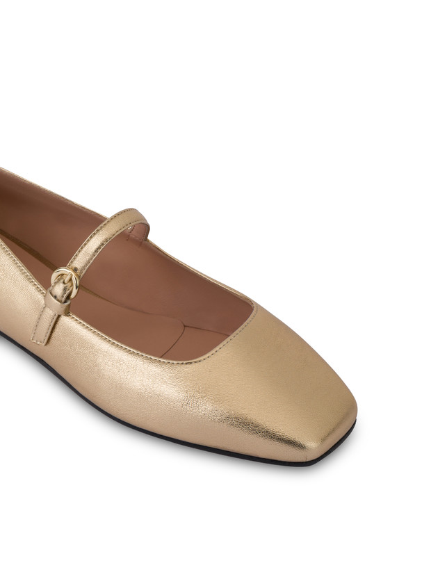 Ballerine in nappa laminata Nina Photo 4