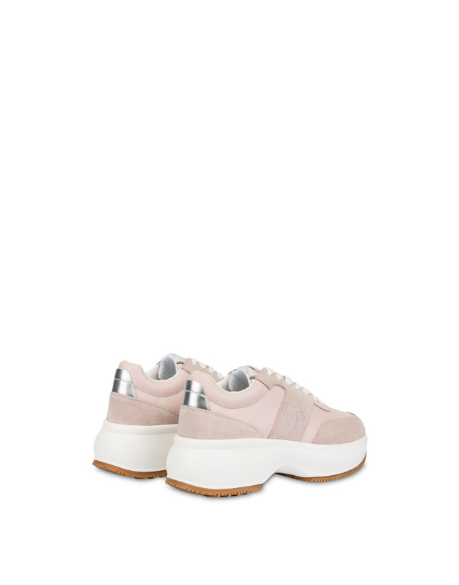 Emily calfskin and split-leather sneakers Photo 3