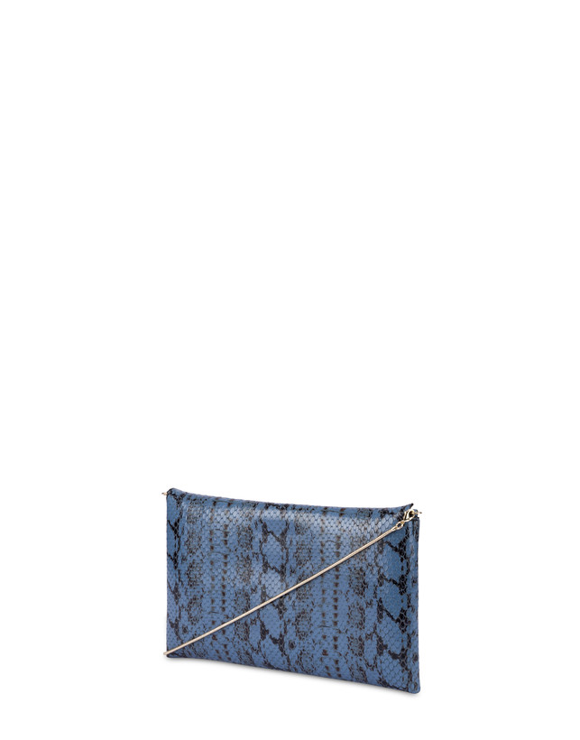 Mail clutch bag in python-print calfskin Photo 3