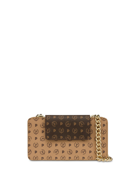 Heritage bicolor cell phone clutch bag BROWN/CREAM/BROWN