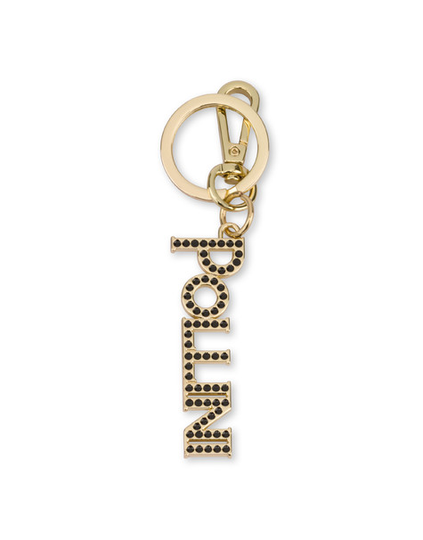 Lettering Logo keychain charm GOLD/BLACK