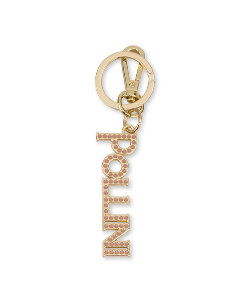 Lettering Logo keychain charm GOLD/NUDE