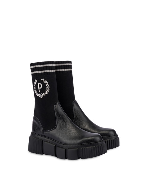 Stretch Out ankle boots with logoed sock BLACK/BLACK