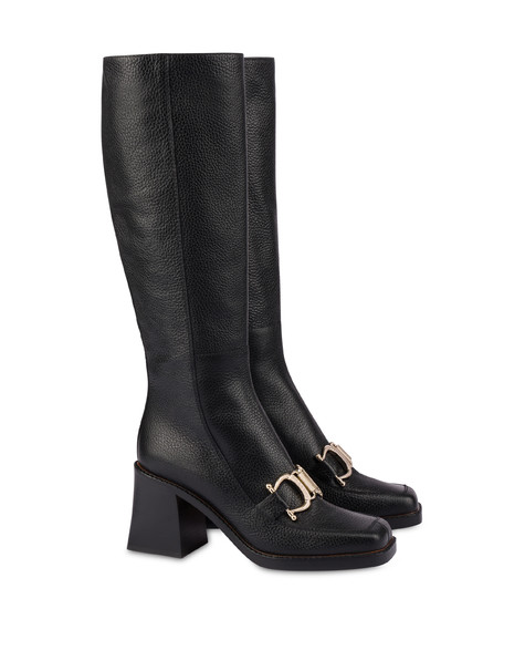 Natalia calfskin boot BLACK
