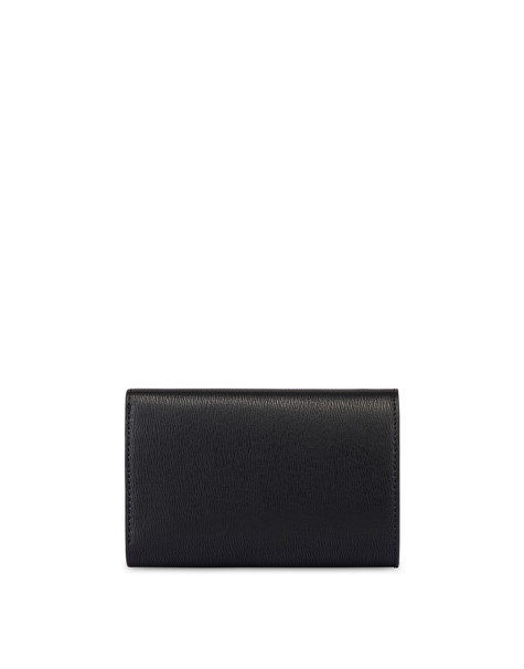 Continental weave-print wallet BLACK