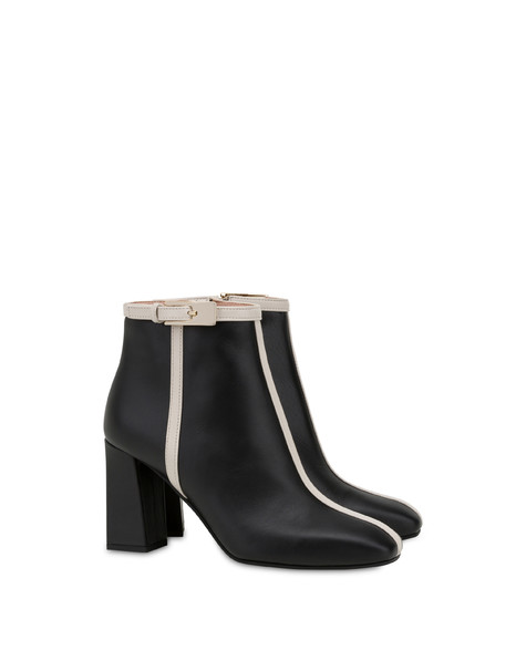 Twiggy calfskin ankle boots BLACK/PLASTER