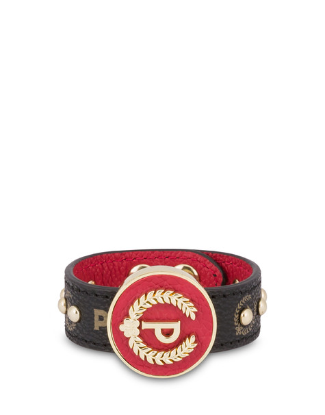 Bracelet with maxi stud P-laurel Heritage Bijoux BLACK/LAKY RED