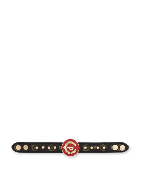 Bracelet with maxi stud P-laurel Heritage Bijoux BLACK/LAKY RED