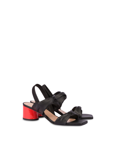 Soft Spring nappa leather sandals BLACK/GERBERA