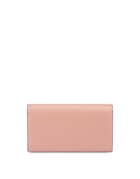 Continental Wallet with a webbing effect. NUDE