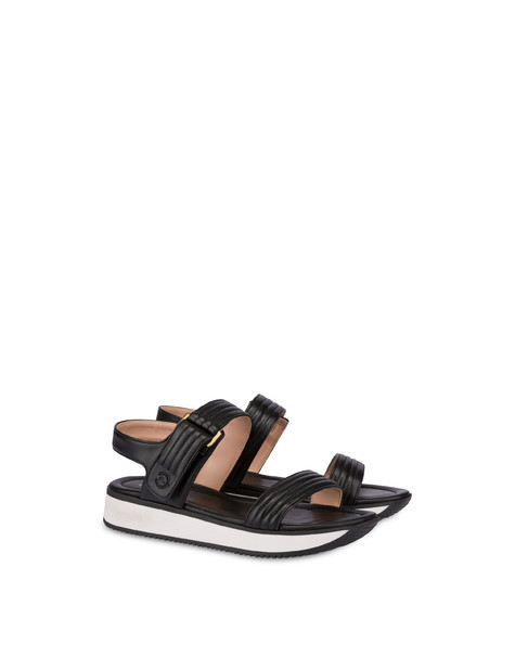 Walk In Nature nappa leather sandals BLACK
