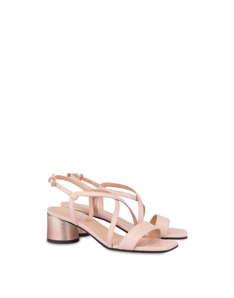 Corinto metallic heel sandals NUDE/NUDE