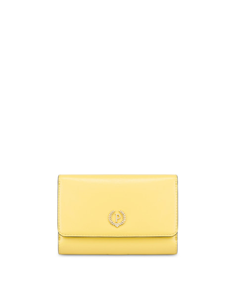 Continental wallet with logo YELLOW
