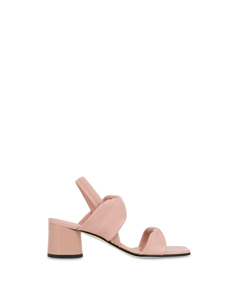 Soft Spring draped nappa leather sandals NUDE/NUDE