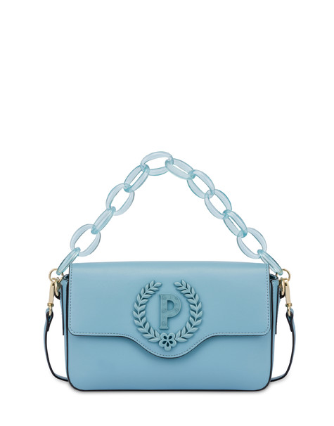Candy shoulder bag with maxi chain LIGHT BLUE